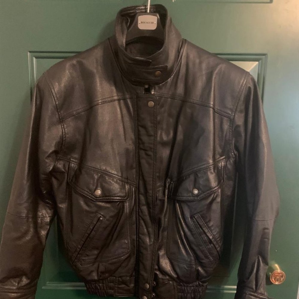 Men Leather Moto Jacket